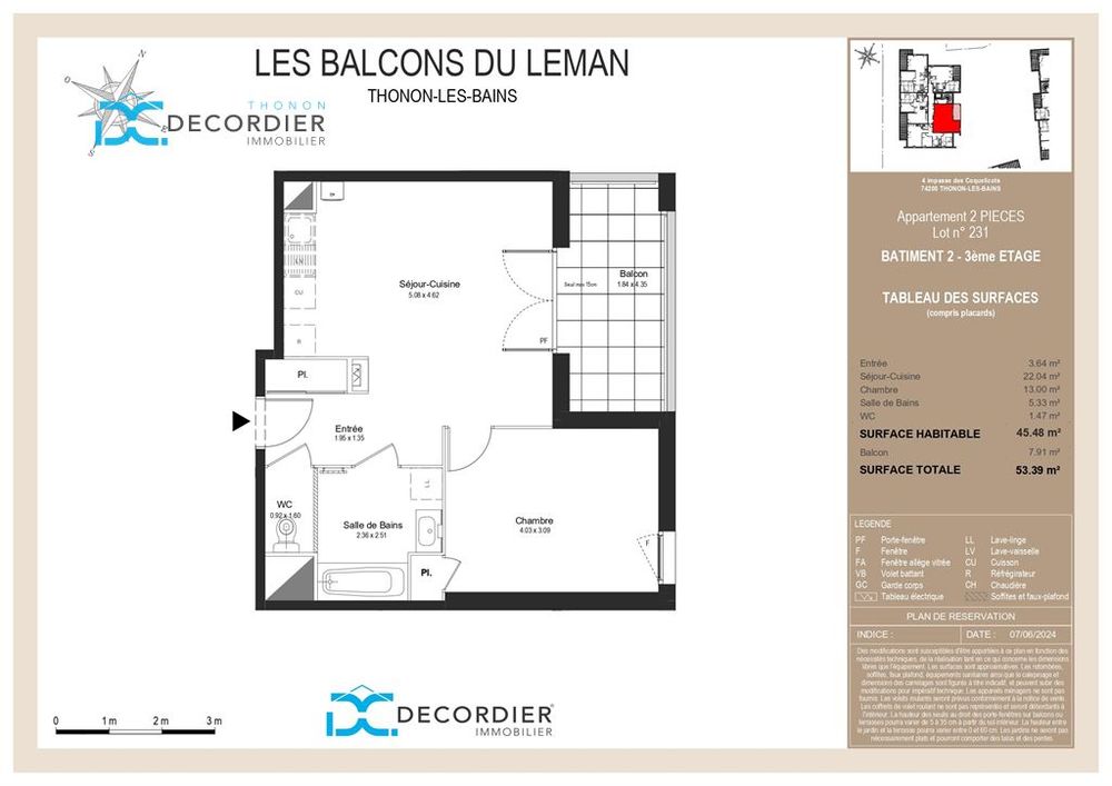 T2 À VENDRE - THONON-LES-BAINS (74200)