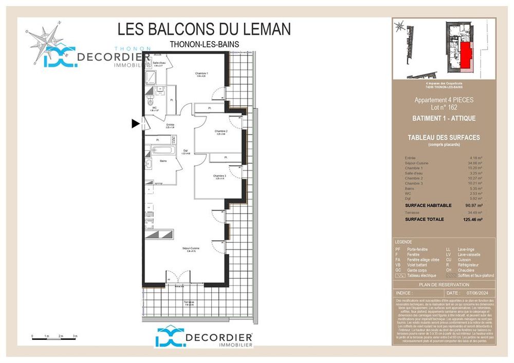 T4 RDJ À VENDRE - THONON-LES-BAINS (74200)
