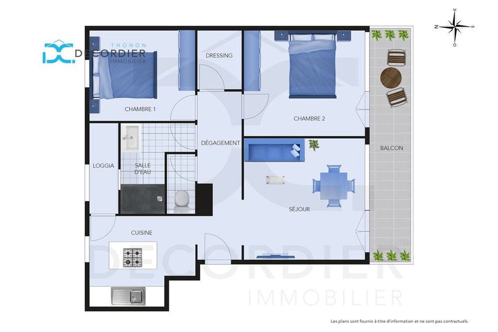 APPARTEMENT T3 À VENDRE - THONON-LES-BAINS (74200)