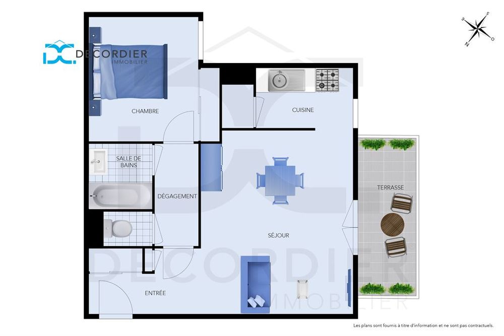 THONON-LES-BAINS EST  T2 LUMINEUX AVEC BALCON & PARKING