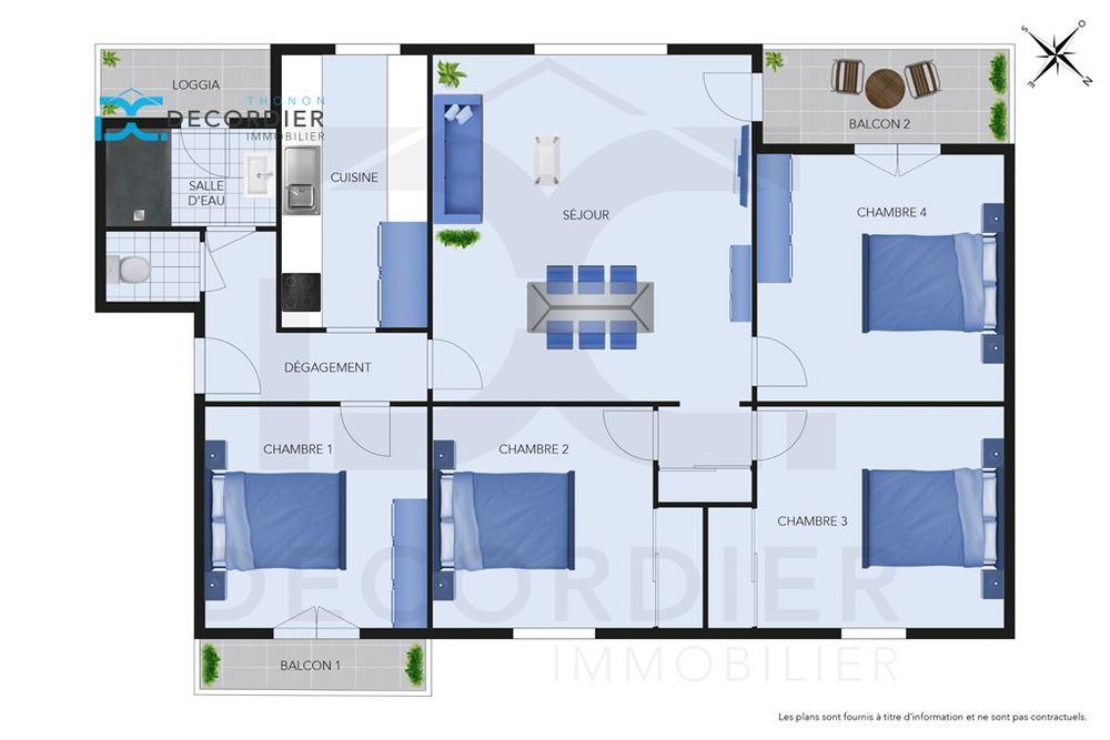THONON-LES-BAINS APPARTEMENT T5 73.56 M²