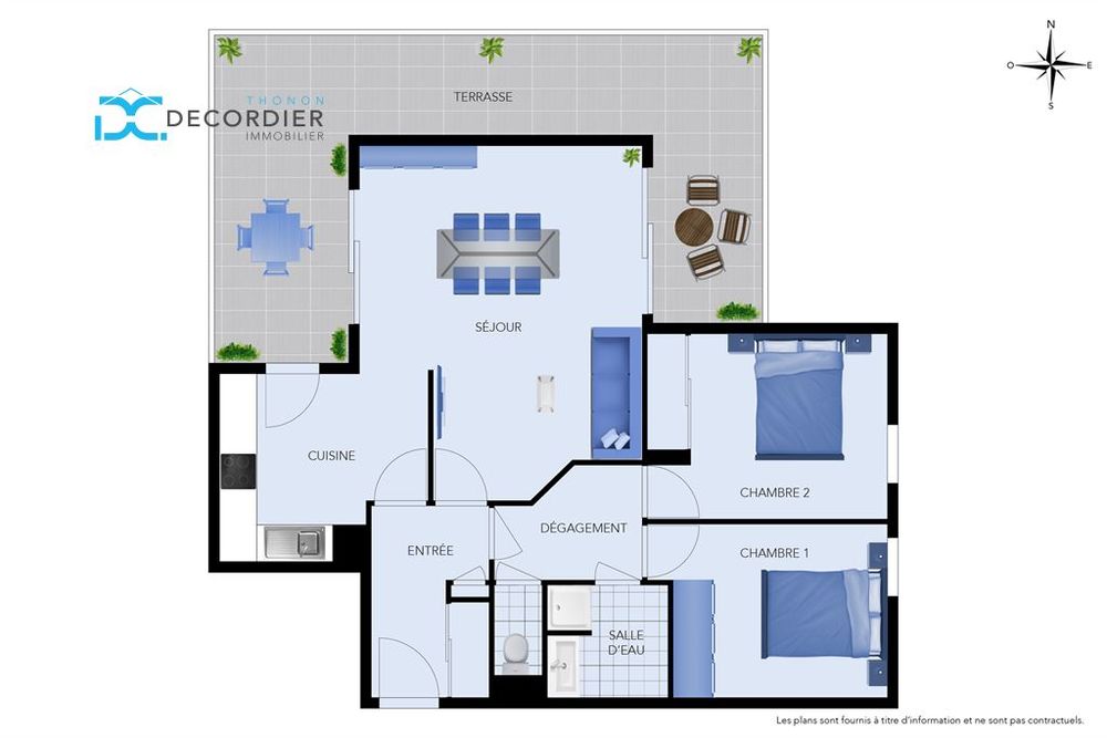 THONON LES BAINS APPARTEMENT T3 66 M²