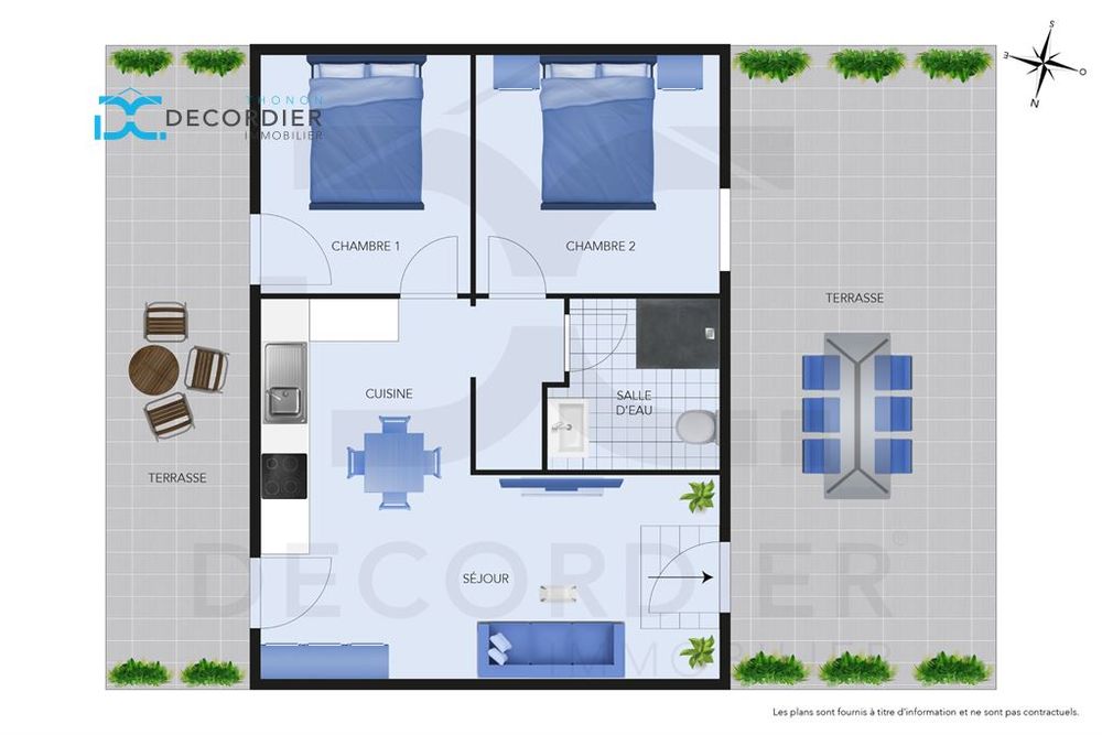 THONON-LES-BAINS APPARTEMENT T2 LOUÉ 49 M²