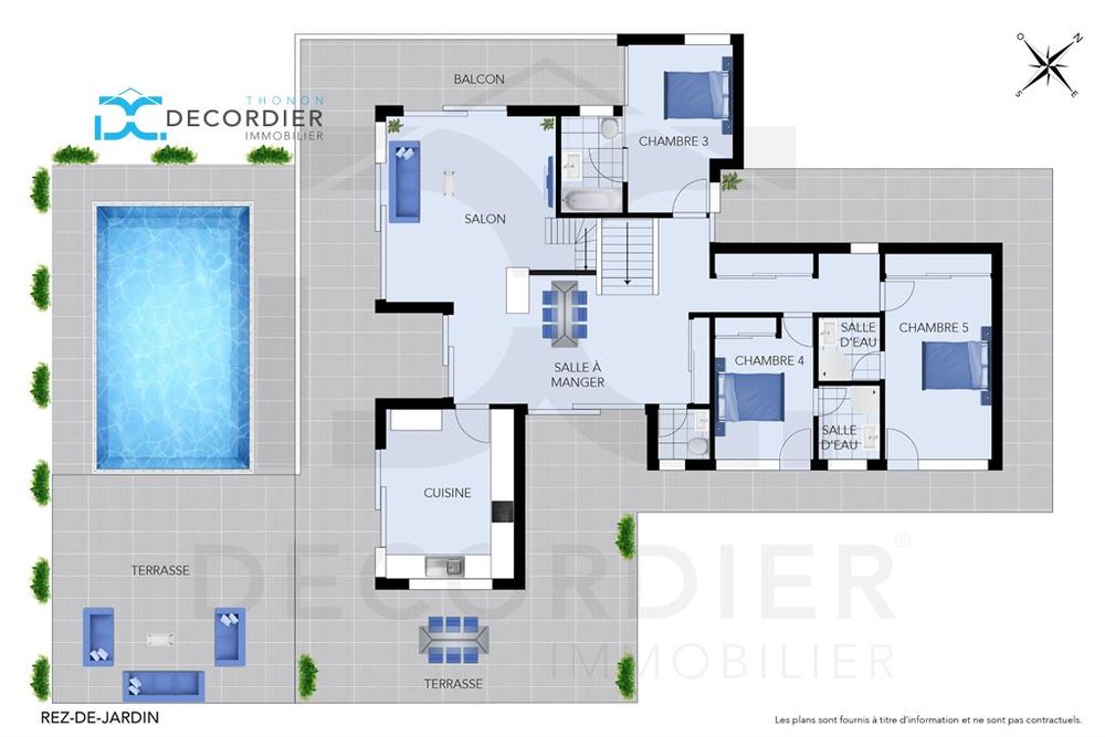 À VENDRE  Maison individuelle de 231 m² sur un terrain de 2 989 m² à Allinges