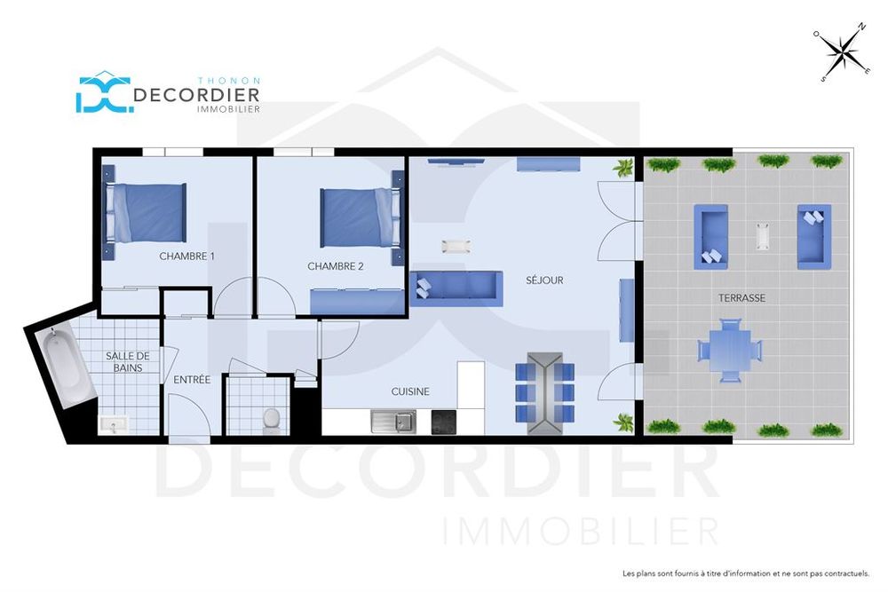 THONON-LES-BAINS APPARTEMENT T3 69 M²
