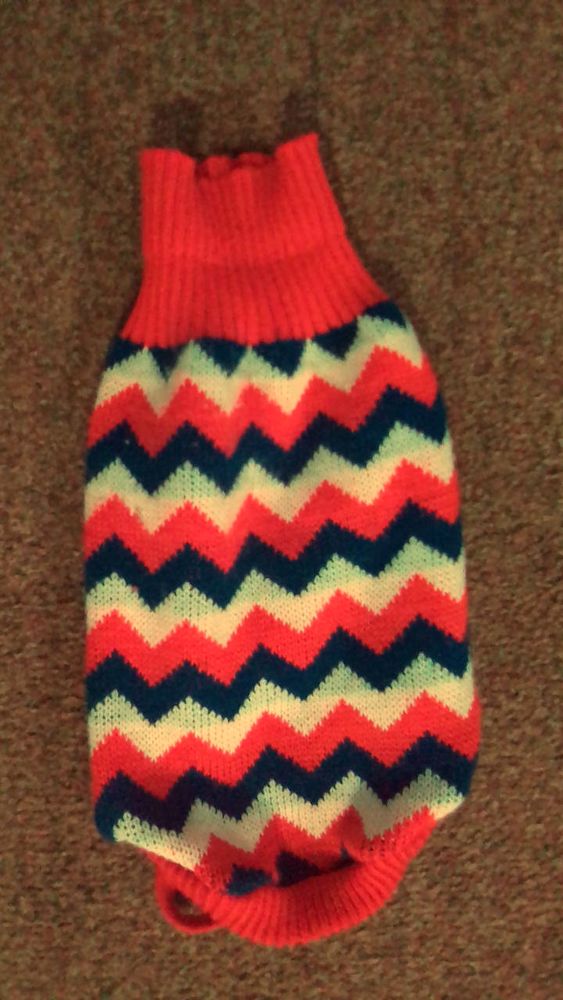 Manteau Pull-Over En Tricot Tricolore Riga Pour Chiot Chien 10 62510 Arques