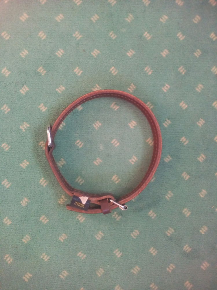 Collier Chien / Chiot T2 "Difac" Cuir Vachette Double Croute 20 62510 Arques