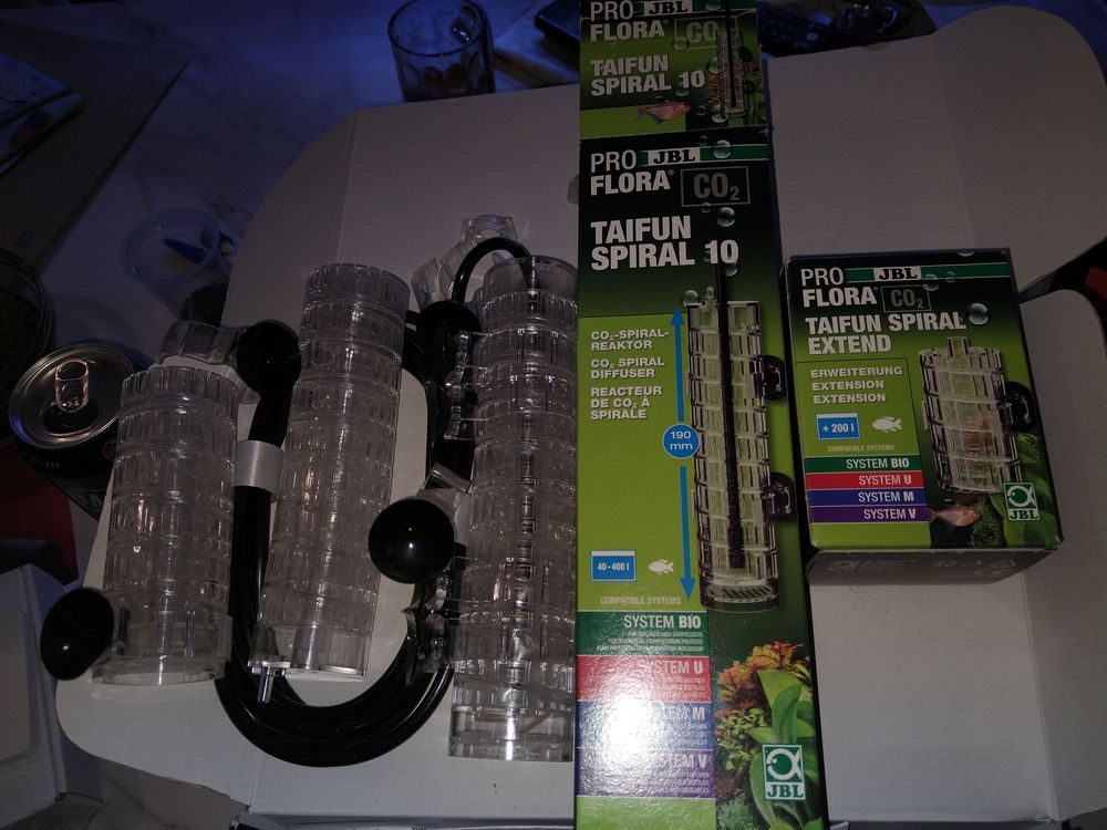 Diffuseur r&eacute;acteur de CO2 JBL a spirale neuf avec extension 25 14120 Mondeville