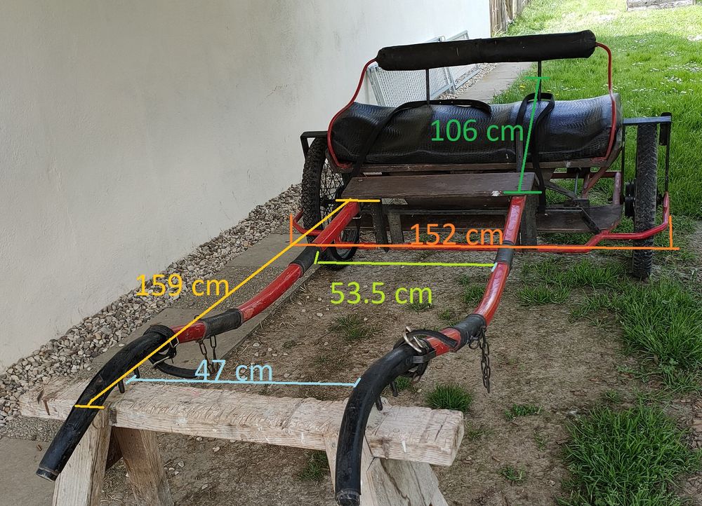 Sulky, cal&egrave;che, carriole d'attelage pour poney + harnais 400 71310 La chapelle-saint-sauveur