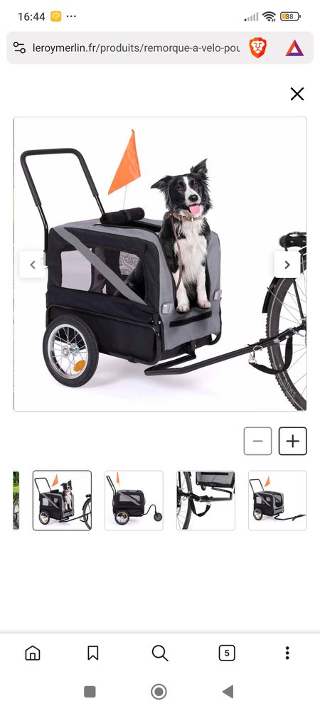 Remorque v&eacute;lo 75 83260 La moutonne