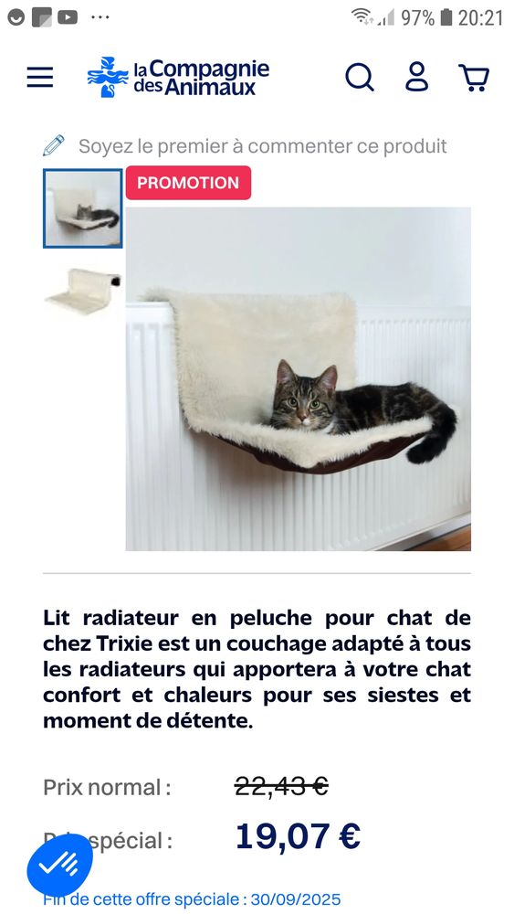 Hamac suspendu ou lit radiateur pour chat 8 77520 Montigny-lencoup