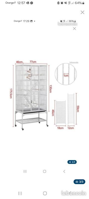 cage &agrave; oiseaux 50 30120 Le vigan