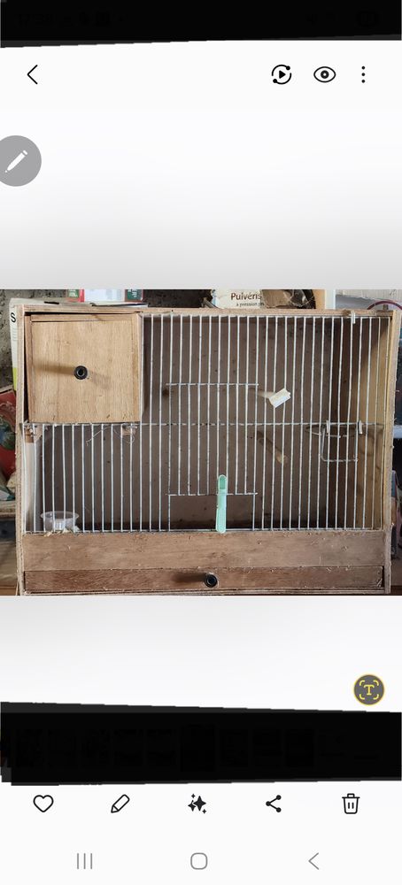 Cage avec nid incorpor&eacute; 30 77240 Vert-saint-denis