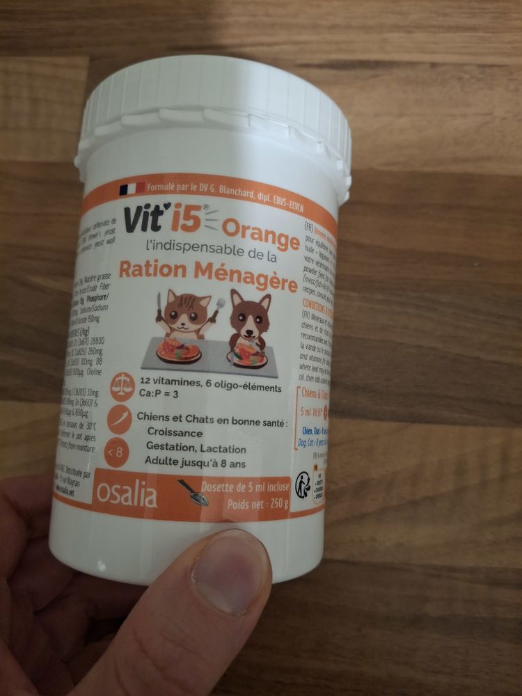 Vit'i5 Orange compl&eacute;ment alimentaire pour chiens et chats 16 69003 Lyon