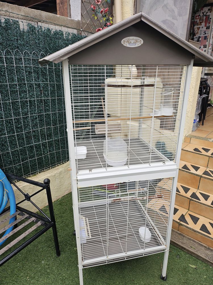 Voli&egrave;re 2 compartiments 60 66430 Bompas