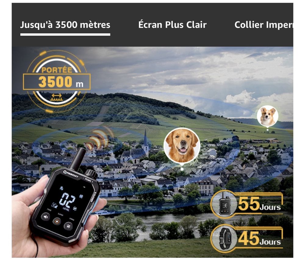 Collier d'apprentissage chien 40 66500 Prades