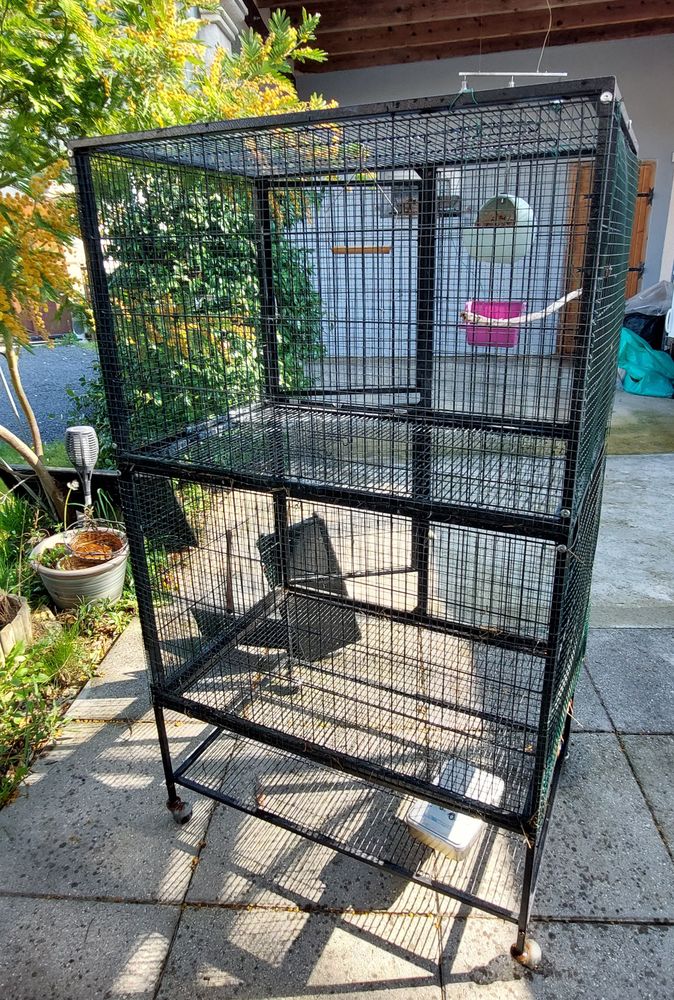 Grande cage voli&egrave;re en bon &eacute;tat 138x52x79cm 50 07400 Le teil