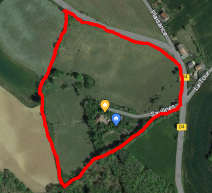 maison sur 6.5 hect de terrain