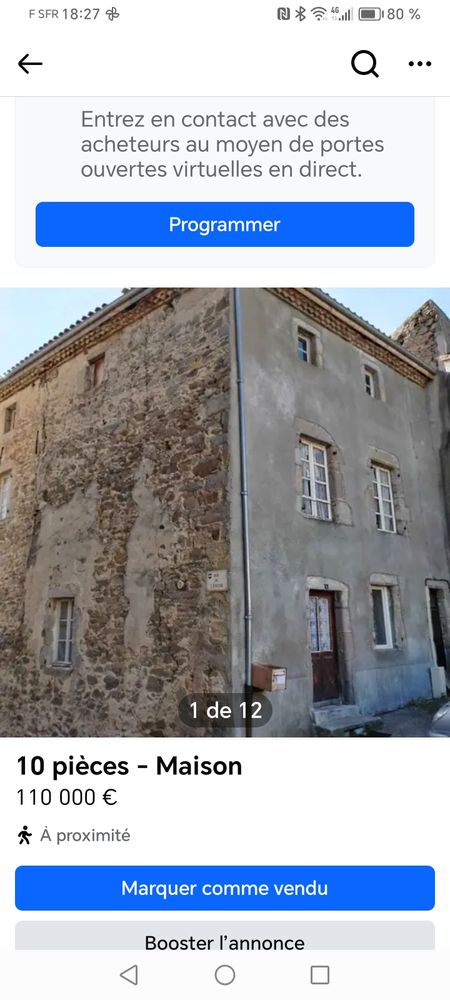 Ensemble immobilier comprenant deux maisons