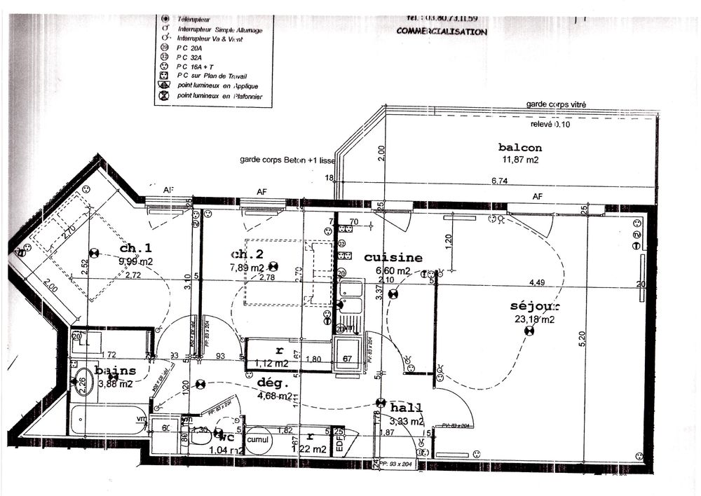 un bel appartement T3 à Dijon Secteur Toison D'or
