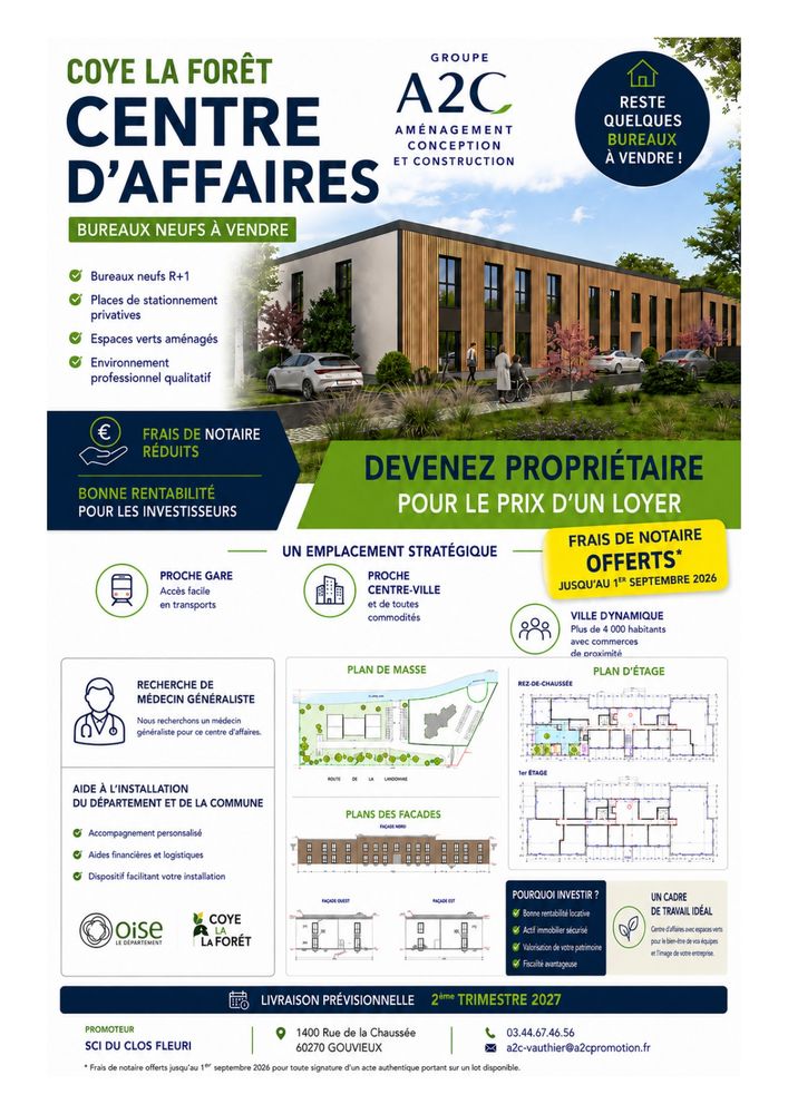 Bureau Neuf à Coye la Forêt (60580)