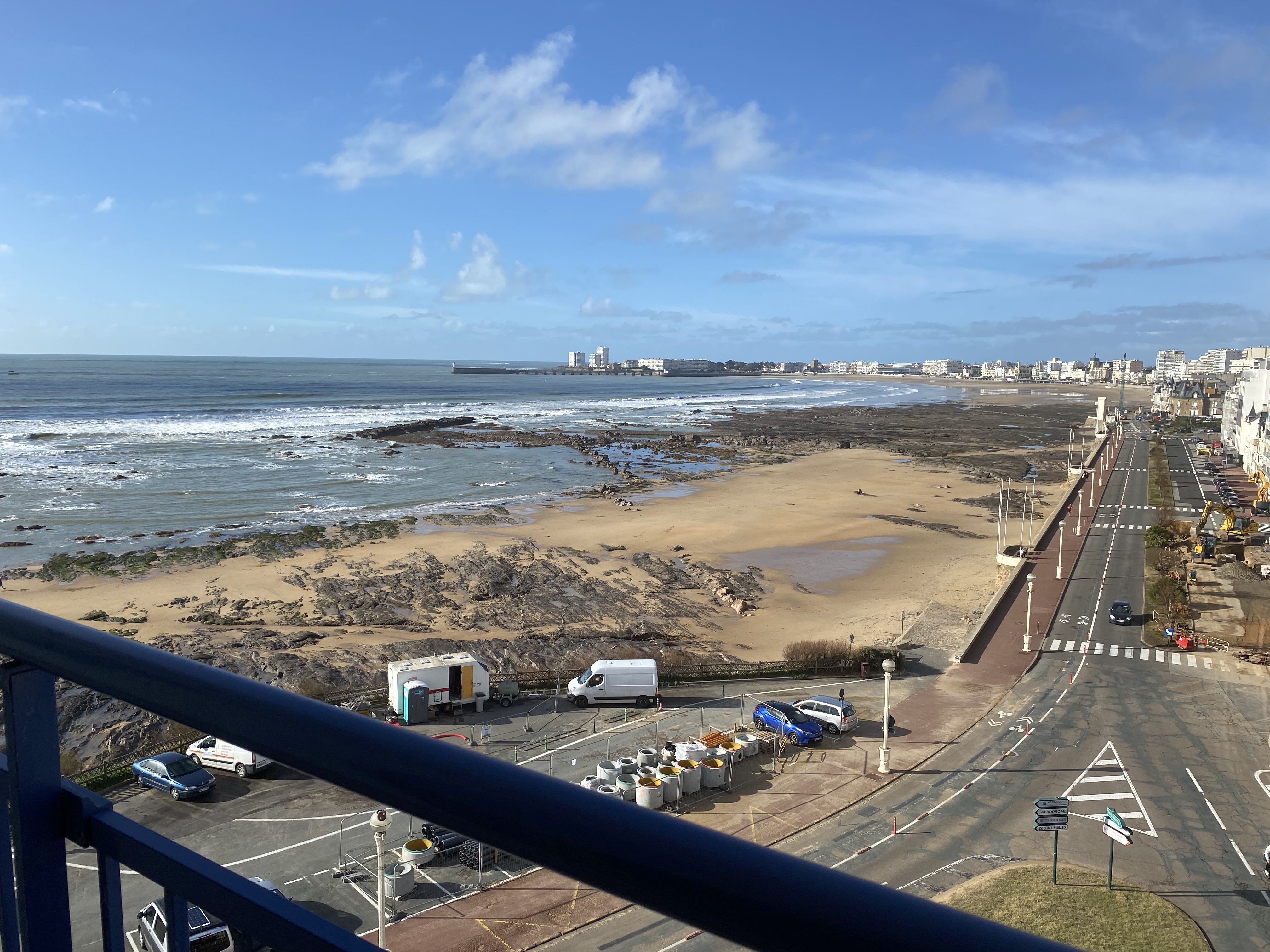 studio 29 m2 vue mer, grand balcon sables d'olonne
