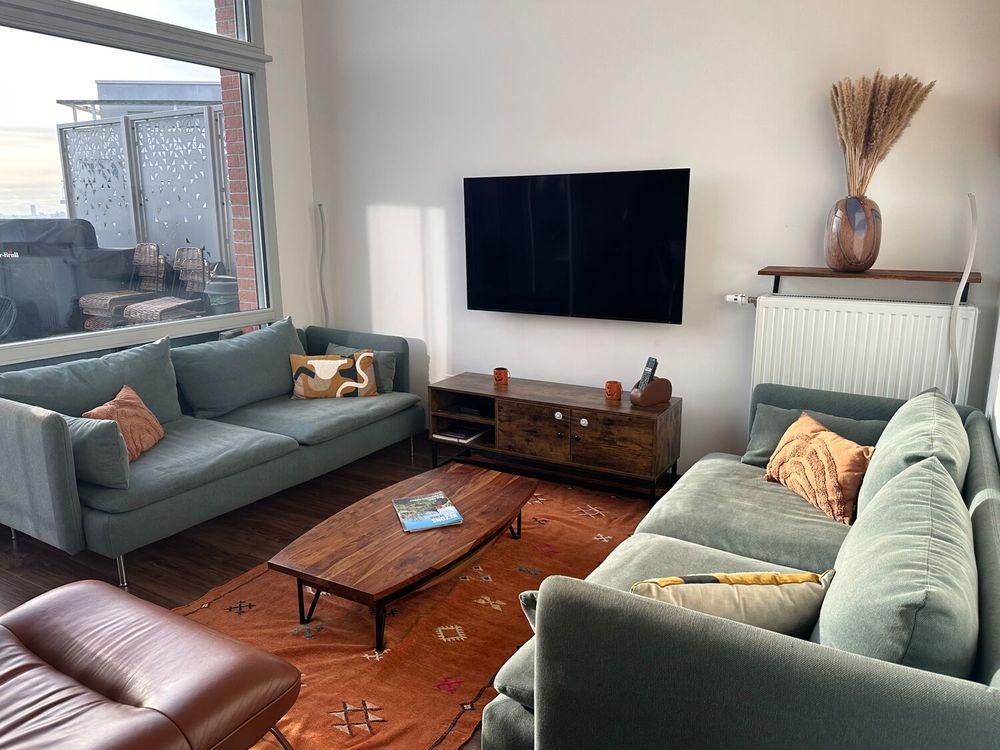 Duplex vue dégagée avec climatisation et terrasse