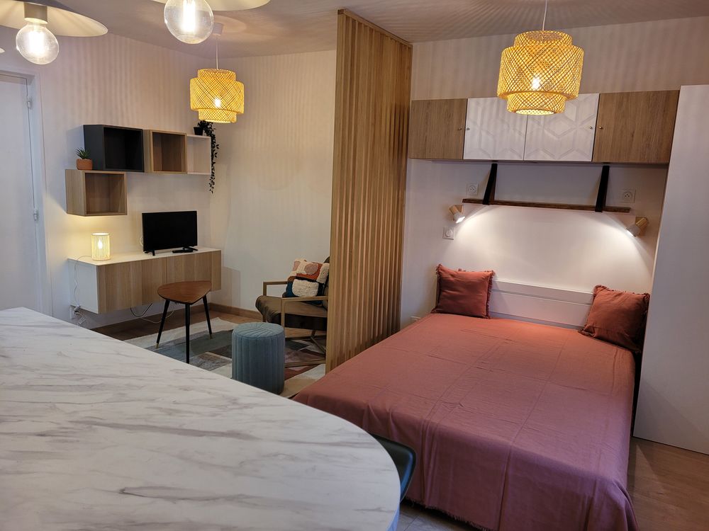 Studio meublé RdC centre ville 480€ CC internet inclus