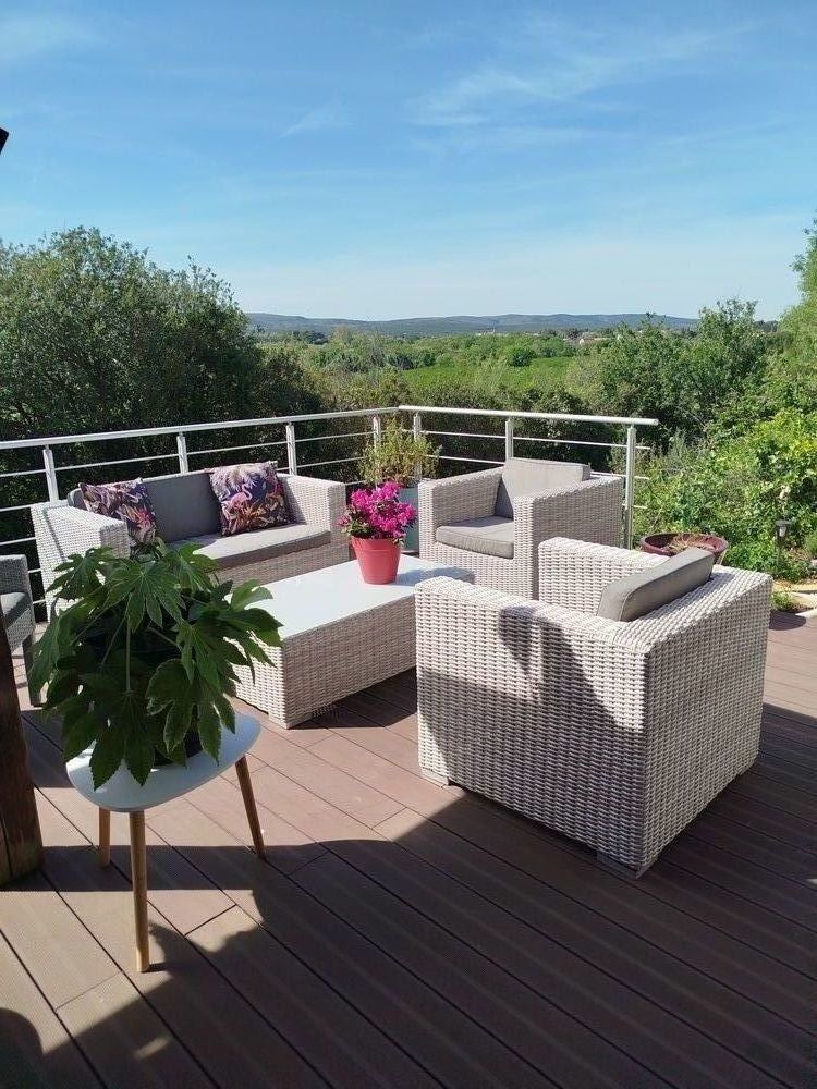 HERAULT GIGEAN villa 117m²/391m² T4 + véranda, gge, piscine
