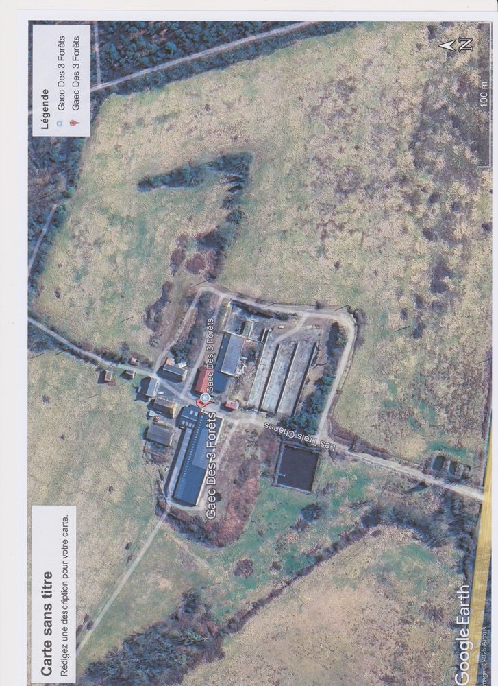 ancien corps de ferme sur 38 HA