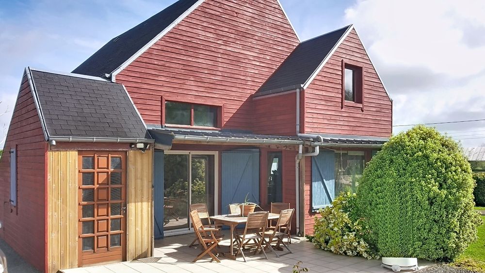 Maison d'architecte en bois Massif 160 m² habitable 1oo% éco
