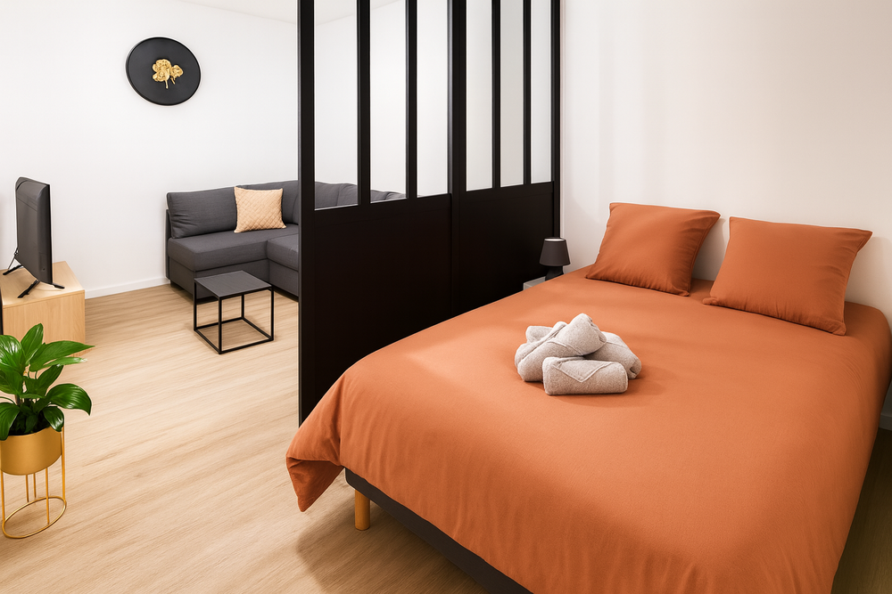 Studio meublé 30 m² avec verrière ? Clinique Les Fontaines ?