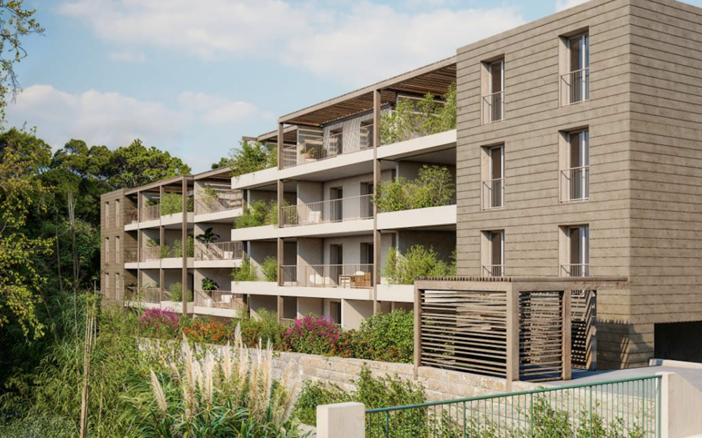 Appartement 3 pièces 57,39 m2, terrasse 23,95 m2, parking