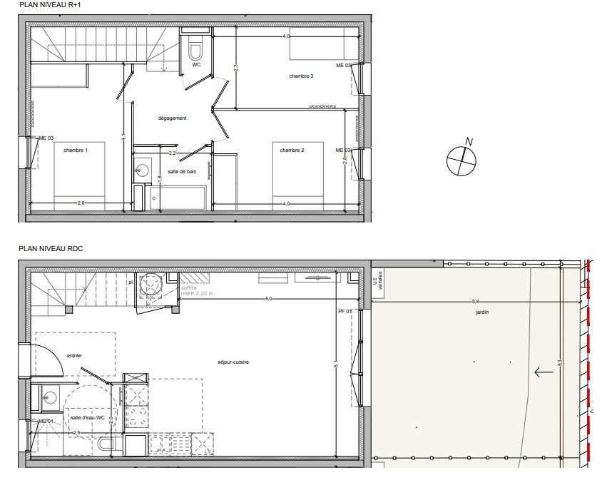 MAISON T4 83 m2 Jardin 30 m2 VAUVERT