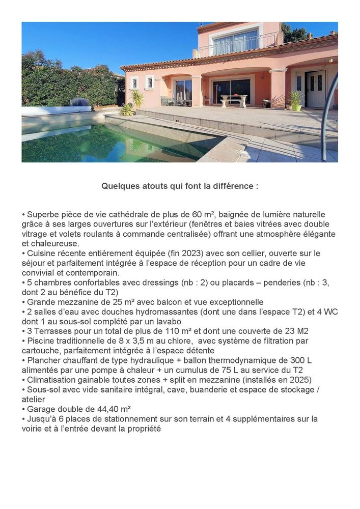 Aux portes de BEZIERS et à proximité du CAP D'AGDE