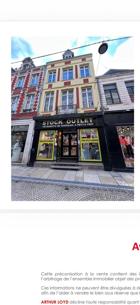 Local commercial 480000 62000 Arras