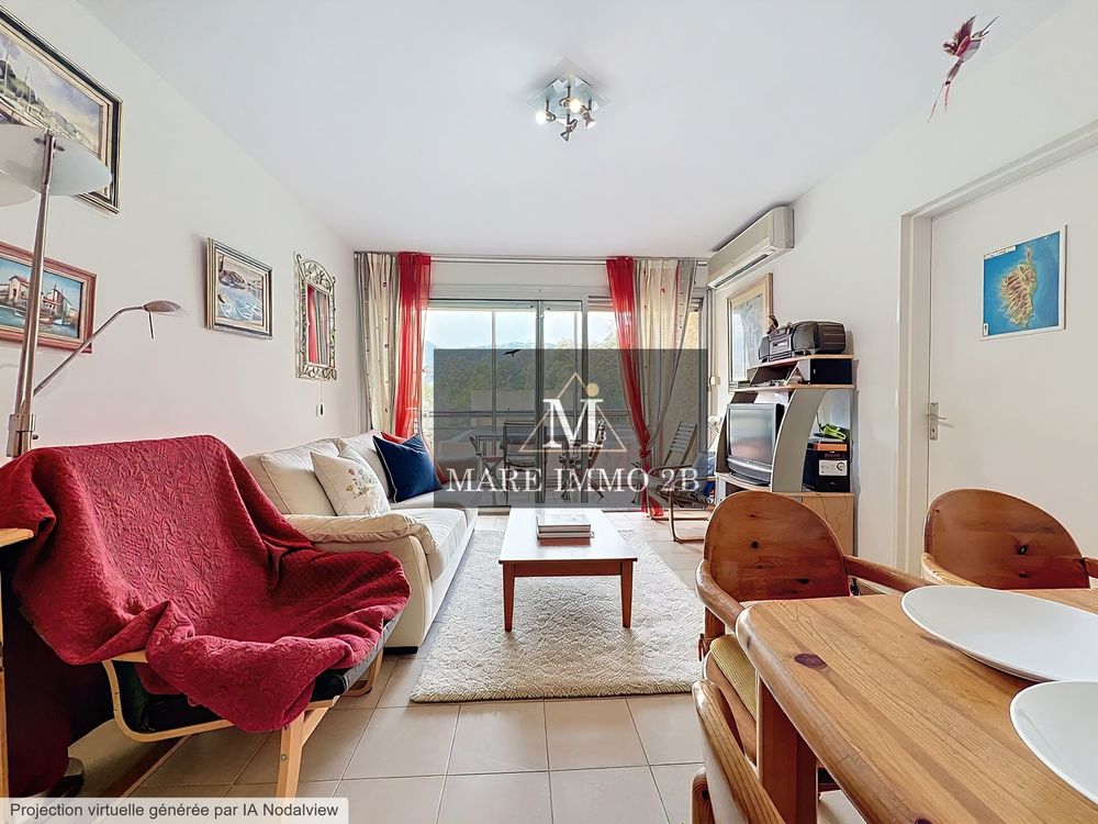 Appartement de type 2 pièces avec terrasse, loggia et garage