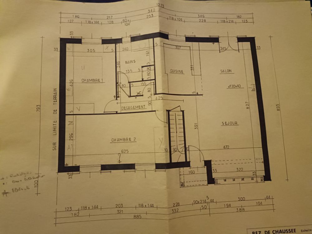 Maison sur sous sol complet