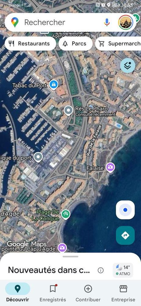 Beau studio refait à neuf. Cap d'Agde. A 20m de la marina.