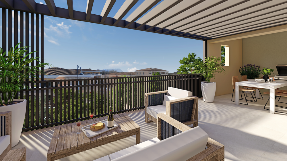 Appartement dominant au coeur de Puyricard