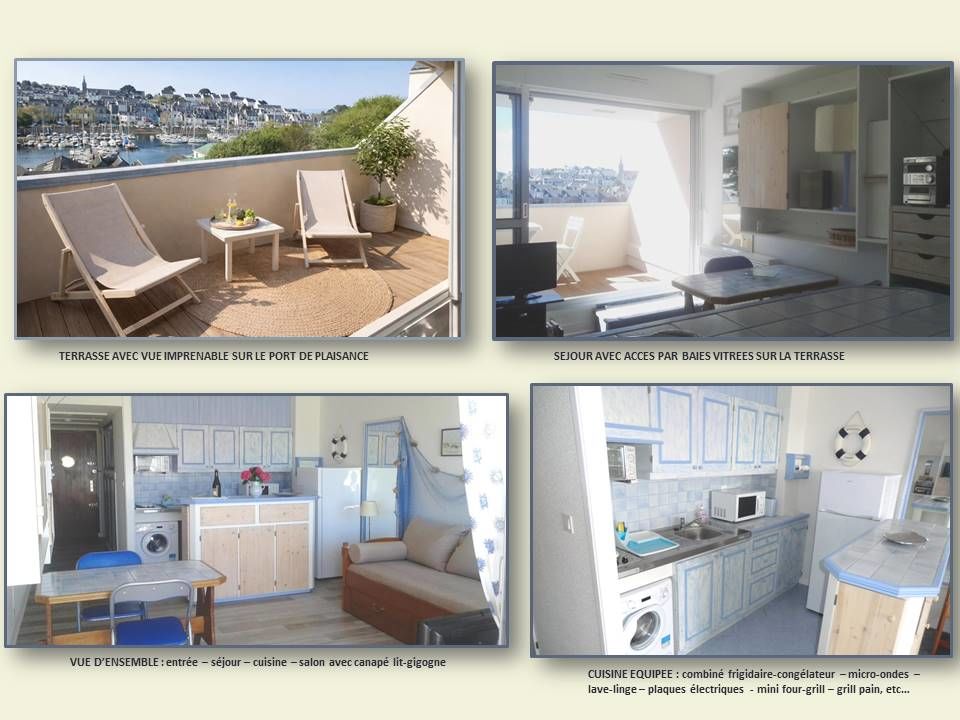 studio vue sur port plaisance à Douarnenez