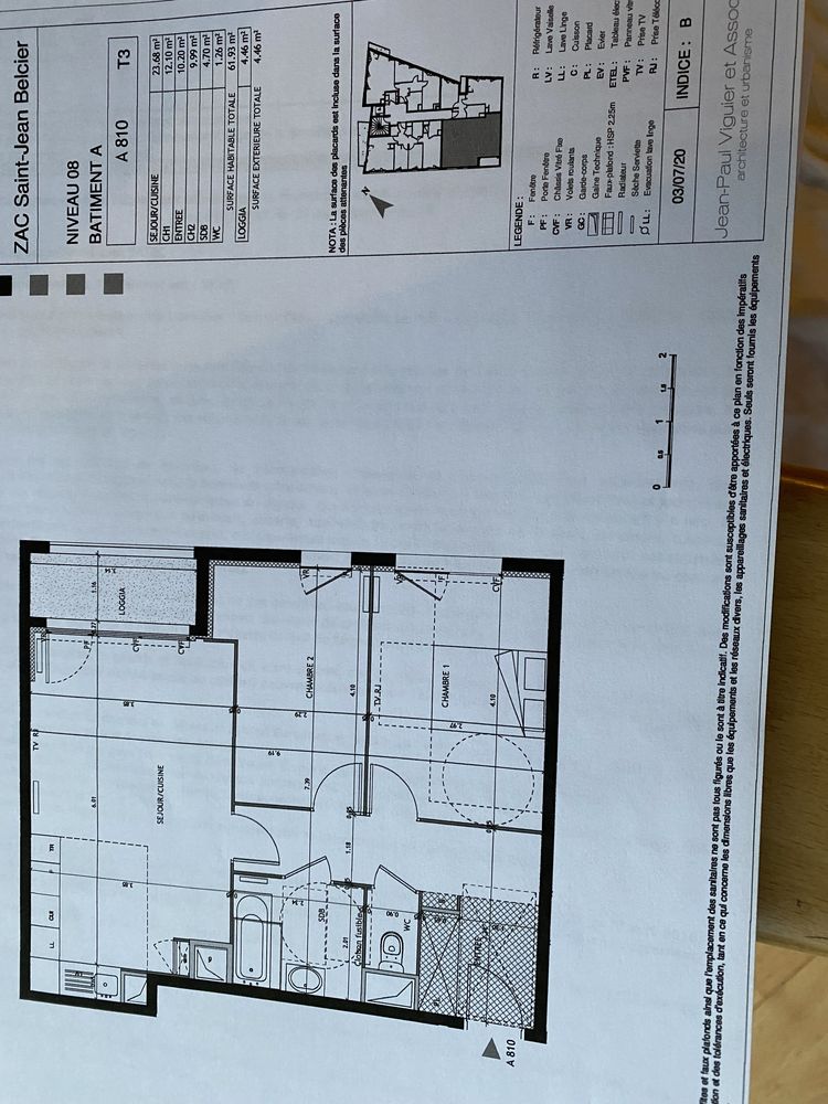 Appartement T3 quartier saint Jean/Belcier à Bordeaux