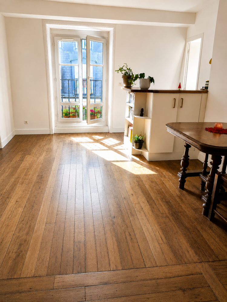 Studio decharme 26m2 dans un immeuble haussmannien classé.