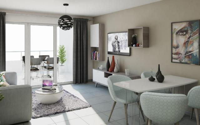 LE CANNET : Votre 2 pieces DERNIER ETAGE SUD pkg sous-sol