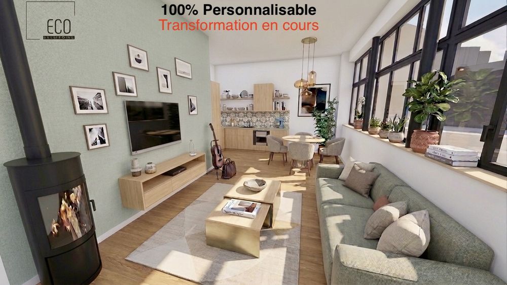 2 pièces 44m2 'Sur mesure' Rénovation complète +Cave de 8m2