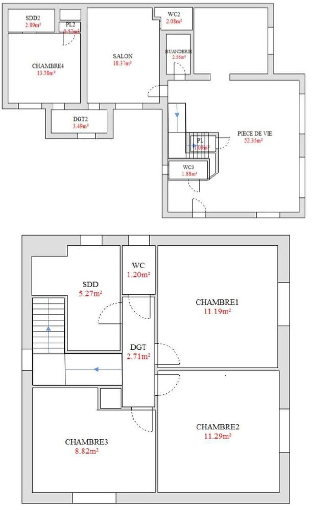 Maison familiale moderne de 142m² avec piscine