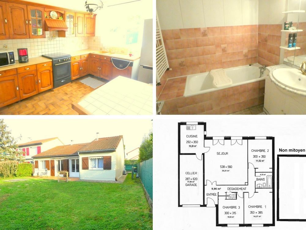 Maison 4 pièces avec garage .
