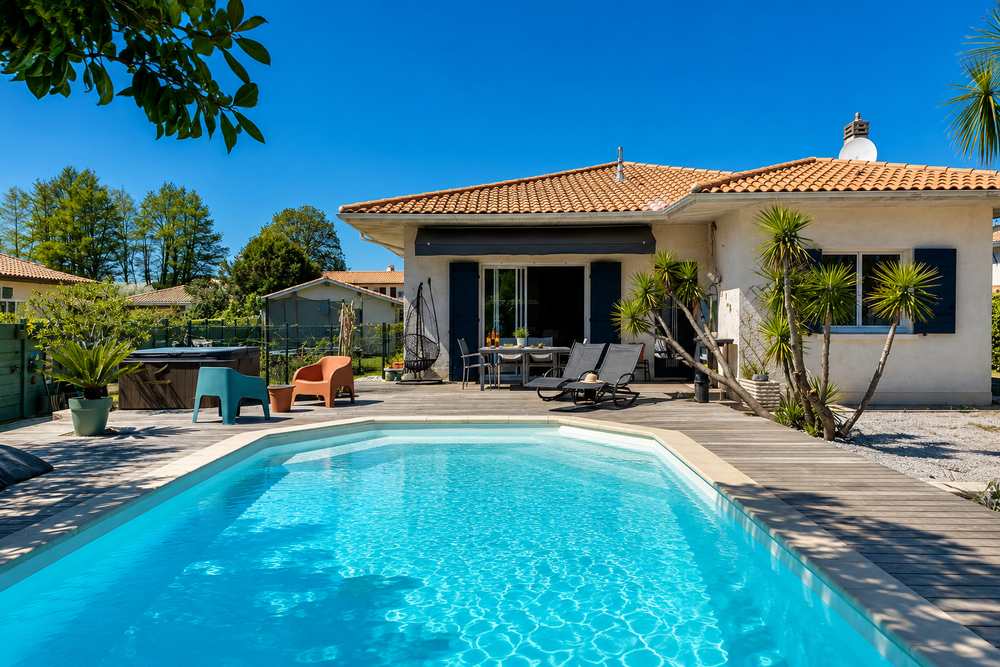 ? Maison 120 m2 + 2 garages + dépendance Airbnb + piscine