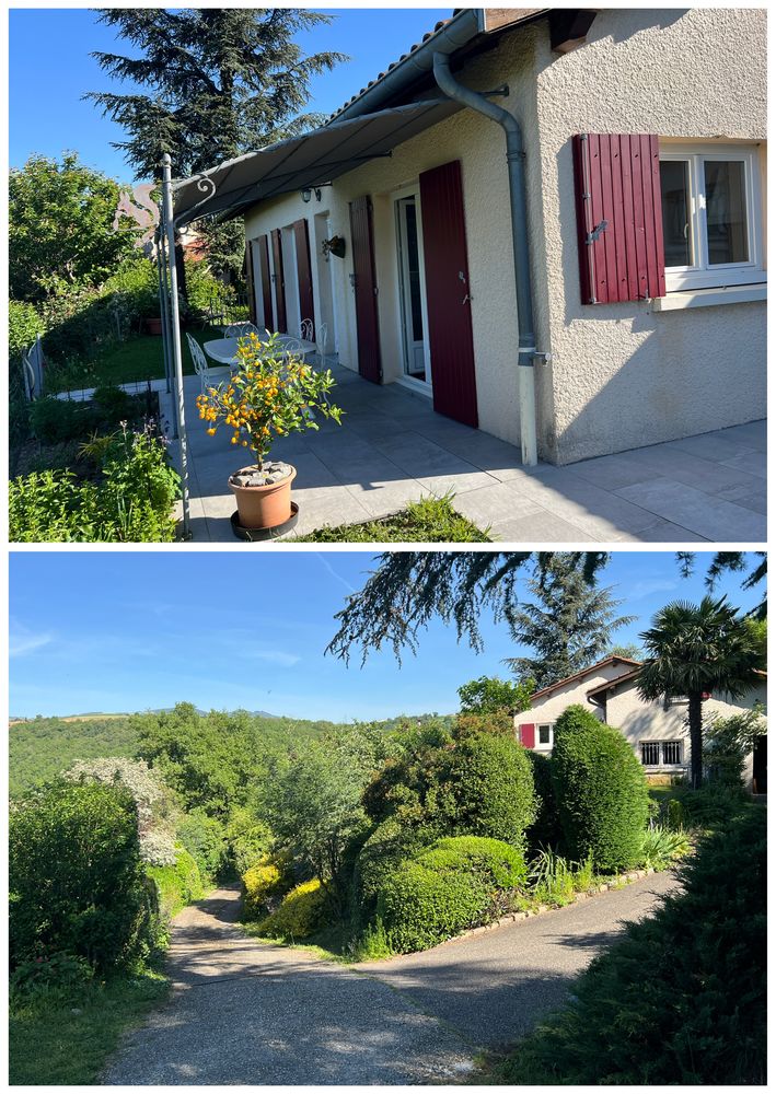 Maison plain-pied 105 m2 au calme, avec piscine et vue