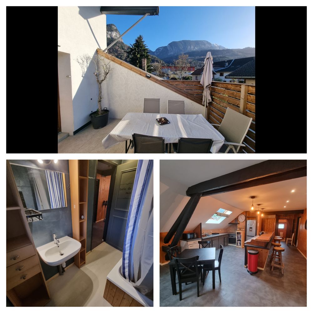 T4 95m² style chalet dernier etage petite copropriété